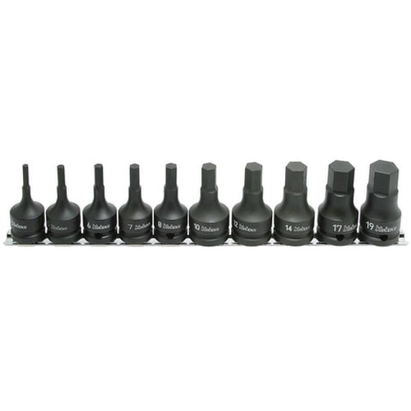 Ko-Ken RS14012M/10-L60 Bit Socket set 4-19mm Hex 300mm 10 pieces 1/2 Sq. Drive