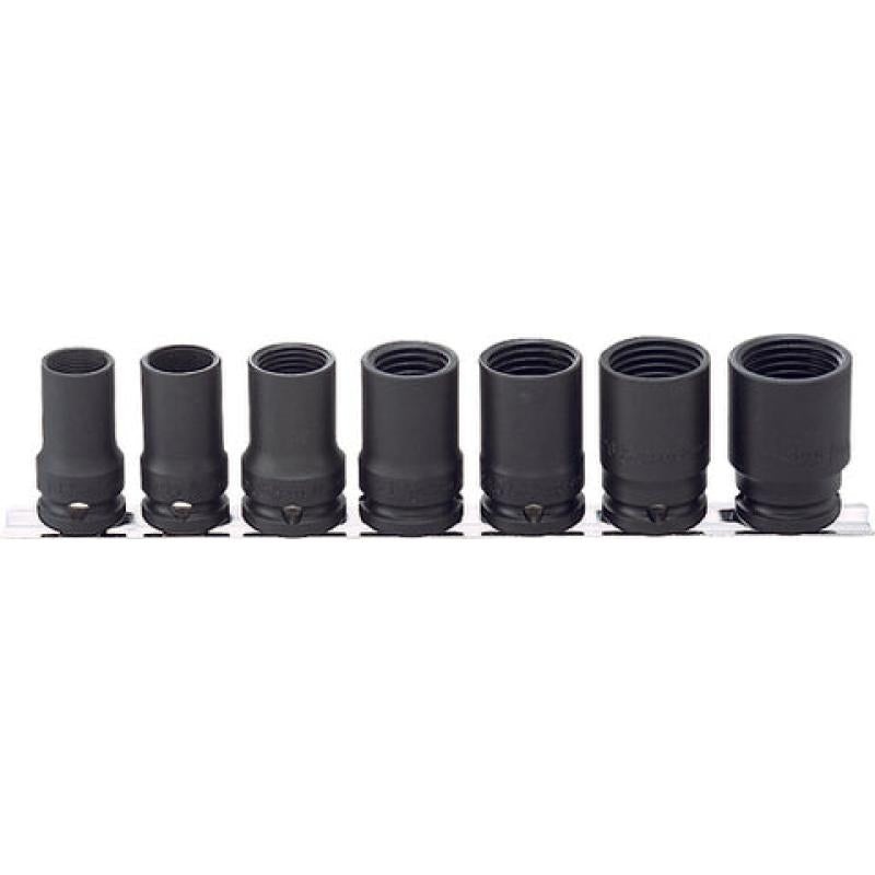 Ko-Ken RS14124/7 1/2 Sq. Dr. Lock Nut Buster Set 17-27.5mm For Lock Nut 7 pieces