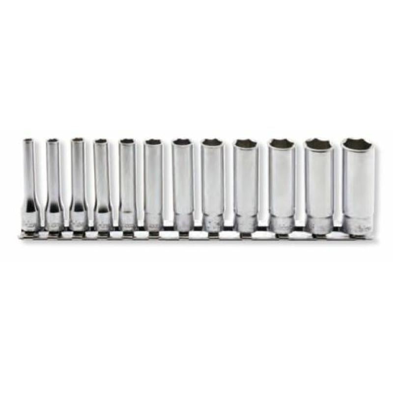 Ko-Ken RS2300M/12 Socket Set 4-14mm 6 Point 200mm 12 Pieces 1/4 Sq. Drive
