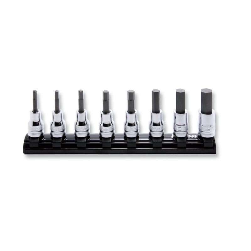 Ko-Ken RS3010MZ/8-L50 3/8 Sq. Dr. Bit Socket set 3-12mm Hex Length 50mm Z-series 8 pieces