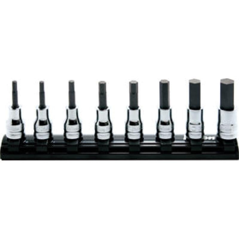 Ko-Ken RS3010MZ/8-L75 3/8 Sq. Dr. Bit Socket set 3-12mm Hex Length 75mm Z-series 8 pieces