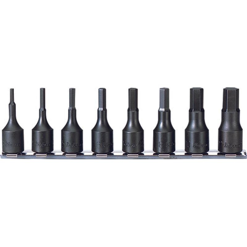 Ko-Ken RS3012A/8-L52 3/8 Sq. Dr. Bit Socket set 1/8-1/2 Hex Length 52mm 8 pieces