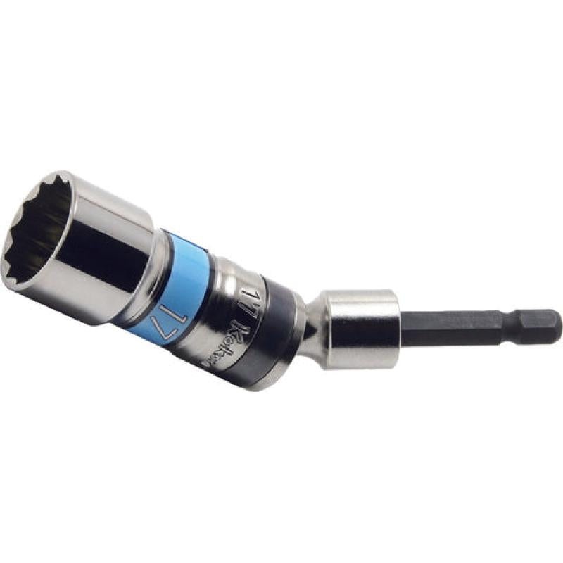 Ko-Ken BD011SE-22 1/4 Hex Dr. Universal Long Socket 22mm 12 point Length 100mm