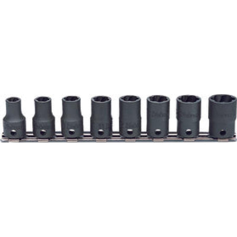 Ko-Ken RS3127/8 Nut Twister Set 8mm-16mm 200mm 8 Pieces 3/8 Sq. Drive