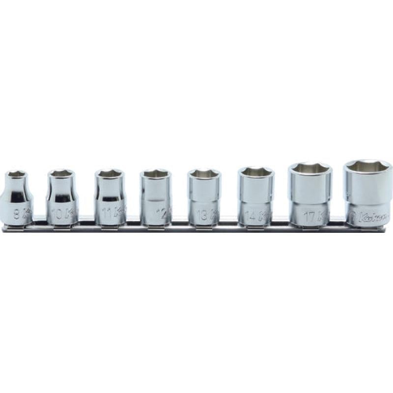 Ko-Ken RS3400M/8 3/8 Sq. Dr. Socket set 8-19mm 6 point 8 pieces