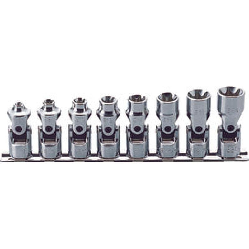 Ko-Ken RS3440T/8 3/8 Inch Sq. Dr. Universal Socket set TORX E6-E20 8 Pieces