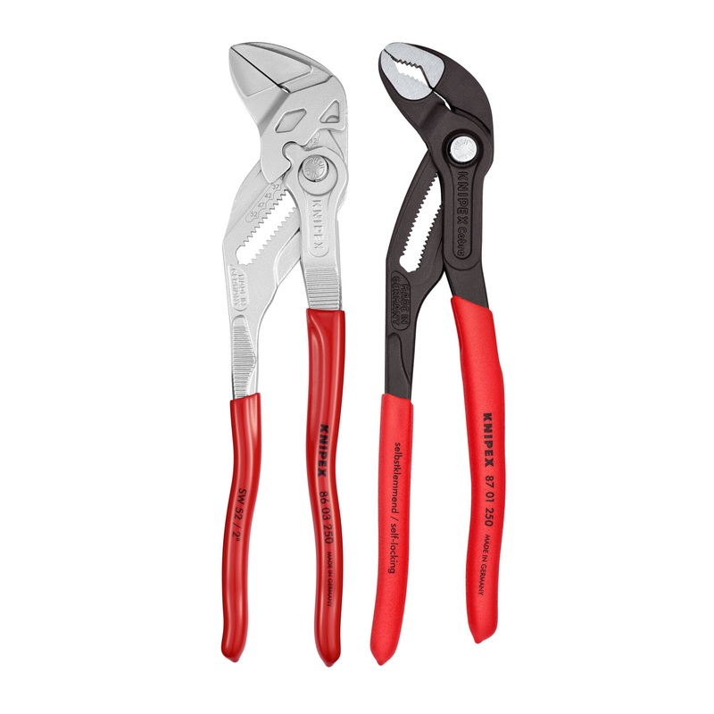 Knipex 9K 00 80 147 US 2 Pc 10" Cobra Water Pump and Pliers Wrench Set