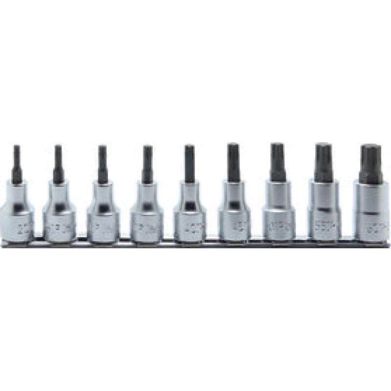 Ko-Ken RS4025/9-IP Bit Socket set TORX Plus 20IP-60IP 250mm 9 pieces 1/2 Sq. Drive