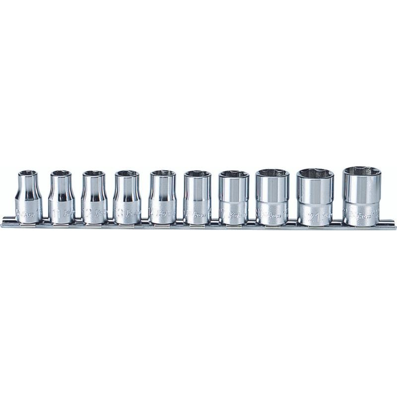 Ko-ken RS4410M/10 1/2"Sq. Dr. Surface Socket Set 10 Pcs 10-22 mm 300 mm