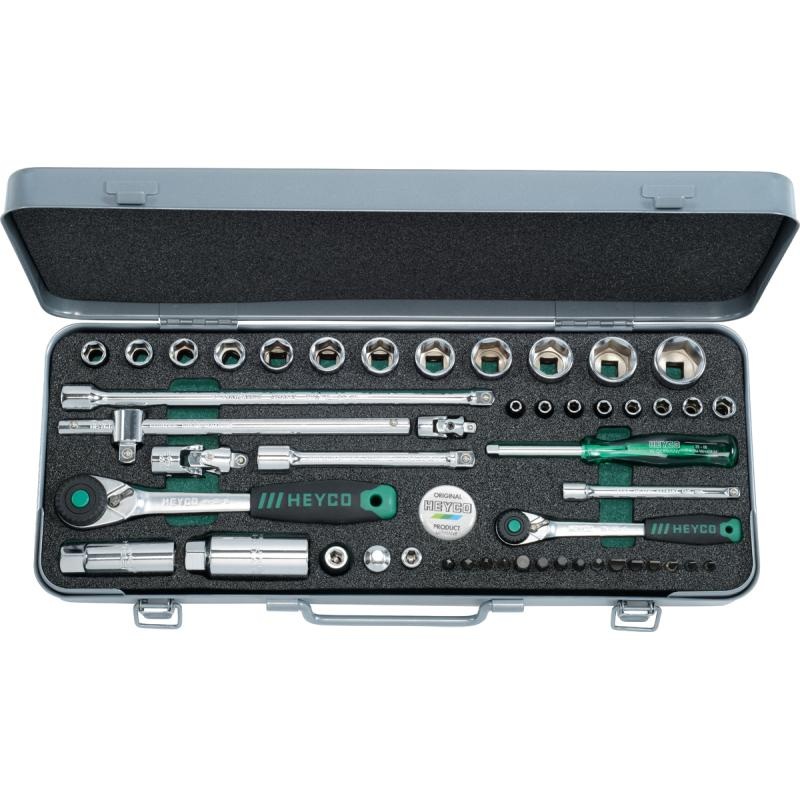 Heyco 00030301083 Socket Set 1/4 -3/8 Inch Drive, 49 Pieces