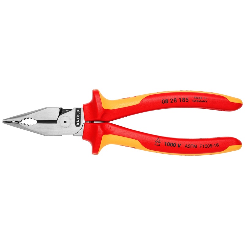 Knipex 08 28 185 US 7 1/4" Needle-Nose Combination Pliers-1000V Insulated