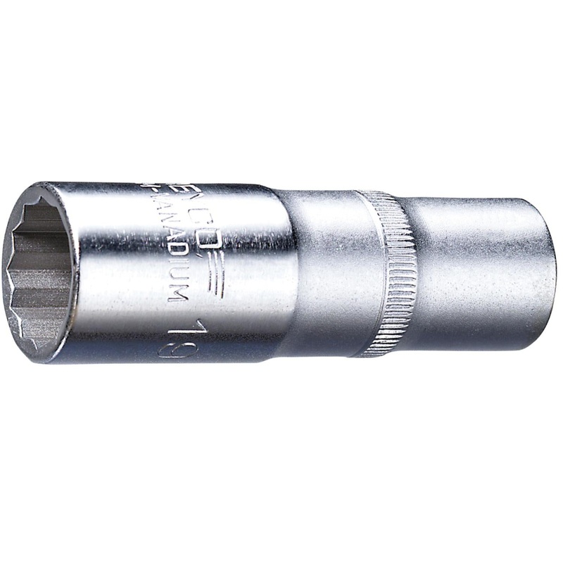 Heyco 00050192482 Extra Deep 1/2 Inch Drive Metric Socket, 24 mm