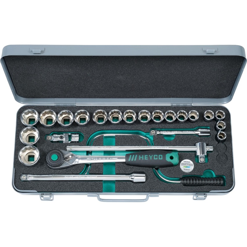 Heyco 00075101083 Socket Set, 1/2 Inch, 24 pcs