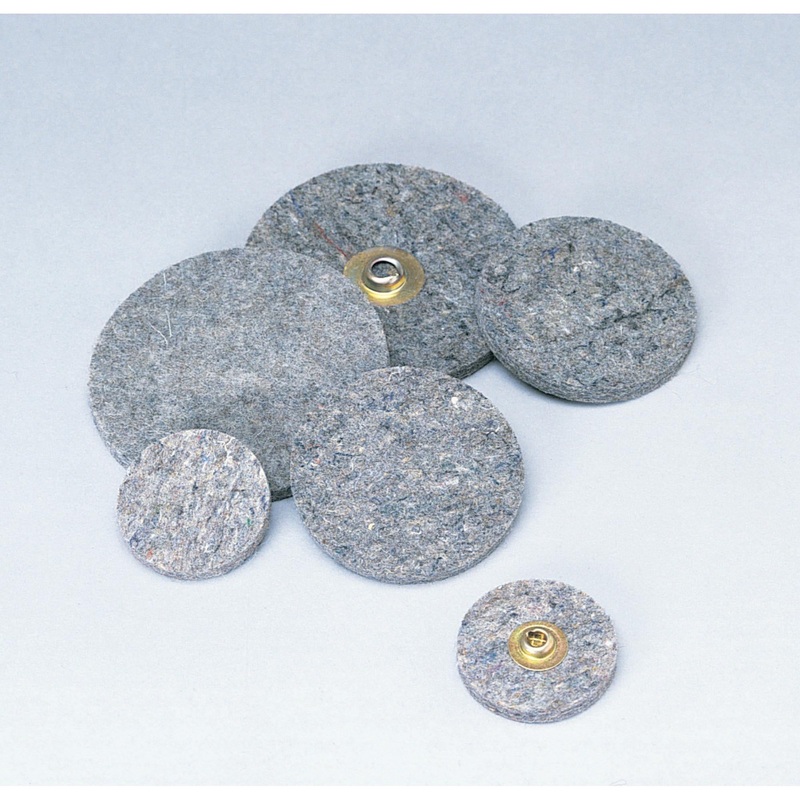 Standard Abrasives Quick Change TR Felt Polishing Disc 840480, 3 in,10/Carton