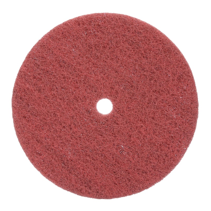 Standard Abrasives Buff and Blend HS Disc, 860708, 6 in x 1/2 in A VFN,10/Pac