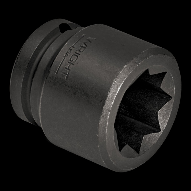 Wright Tool 8816A  1" Drive 8 Point Standard Impact Socket - 2"