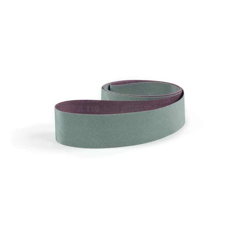 3M Trizact Cloth Belt 407EA, A90 JE-weight, 2 in x 132 in, Film-lok,Full-flex