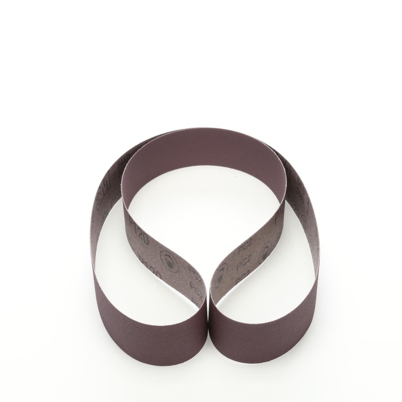 3M Cloth Belt 341D, P120 X-weight, 2 in x 60 in, Film-lok, Single-flex,25/Pac