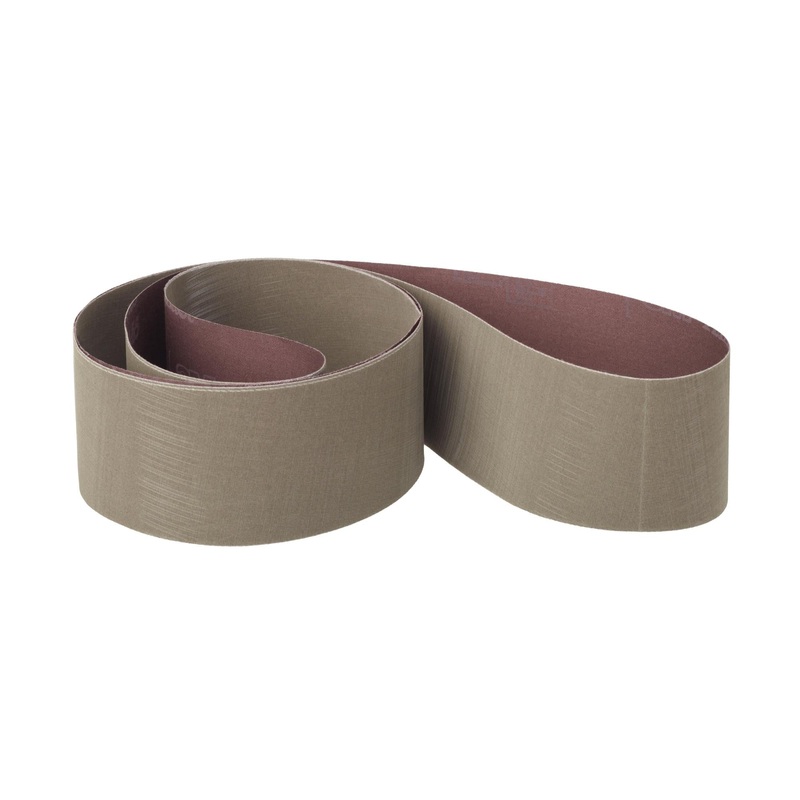 3M Trizact Cloth Belt 307EA, A80 JE-weight, 4 in x 118 in, Film-lok,Full-flex