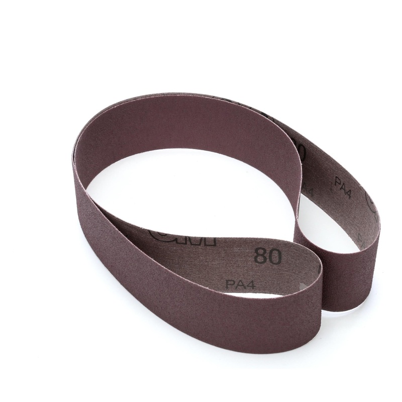 3M Cloth Belt 341D, 24 X-weight, 4 in x 59-1/2 in, Film-lok,Single-flex